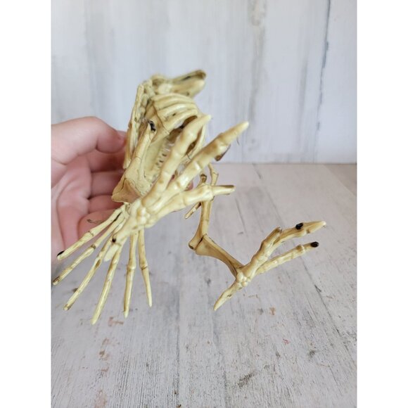 Pirate Crow skeleton Halloween prop home decor scary bird figure - Picture 7 of 7